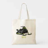 Tote Bag Illustration de motoneige (Dos)