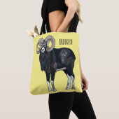 Tote Bag Illustration de mouflon, mouton (De près)