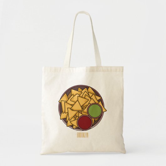 Tote Bag Illustration de Nachos (Devant)