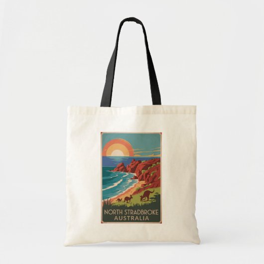 Tote Bag Illustration de North Stradbreak Island Kangaroos (Devant)