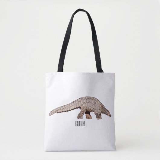 Tote Bag Illustration de Pangolin (Devant)