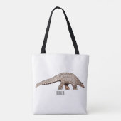 Tote Bag Illustration de Pangolin (Dos)