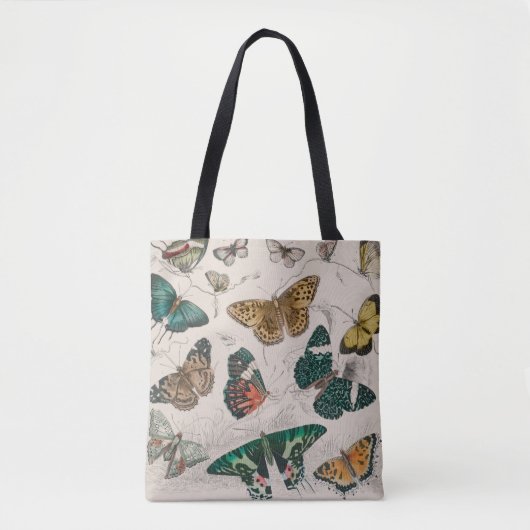 Tote Bag Illustration de papillon antique : Orfèvre 1820 (Devant)
