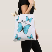 Tote Bag Illustration de papillons Morpho (De près)