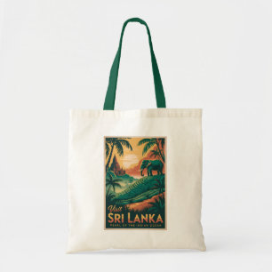 Tote Bag Illustration de paysage de Sri Lanka Art de voyage
