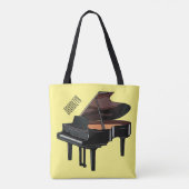 Tote Bag Illustration de piano (Dos)