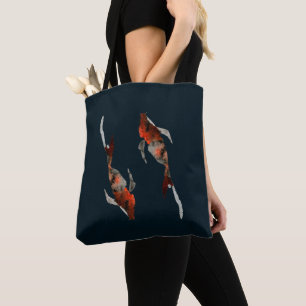 Tote Bag Illustration de poisson koi aquarelle