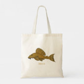 Tote Bag Illustration de poisson Pleco (Dos)