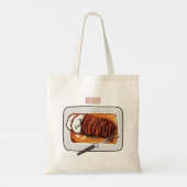 Tote Bag Illustration de poitrine de dinde rôtie (Dos)
