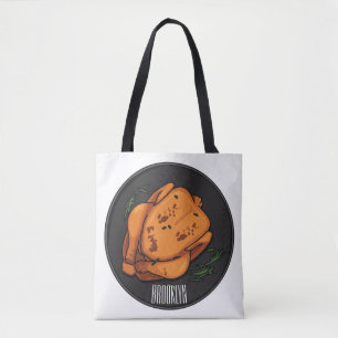 Tote Bag Illustration de poulet rôti