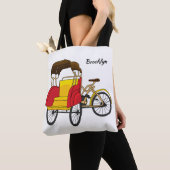 Tote Bag Illustration de pousse-pousse pédicab (De près)