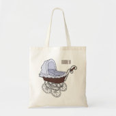 Tote Bag Illustration de poussette (Devant)