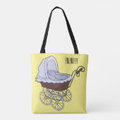 Tote Bag Illustration de poussette (Dos)
