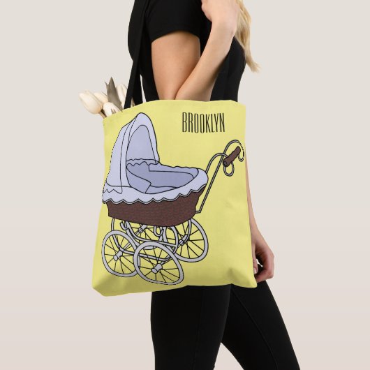 Tote Bag Illustration de poussette (De près)
