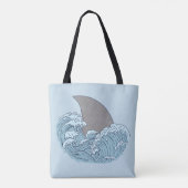 Tote Bag Illustration de requin (Dos)