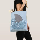 Tote Bag Illustration de requin (De près)