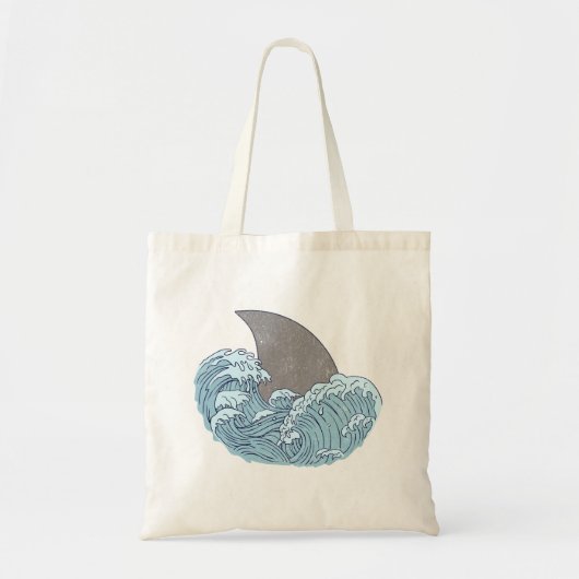 Tote Bag Illustration de requin (Devant)