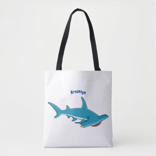 Tote Bag Illustration de requin marteau (Devant)