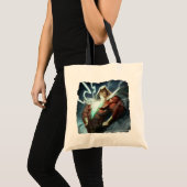 Tote Bag Illustration de Shazam en crise infinie (Devant (produit))