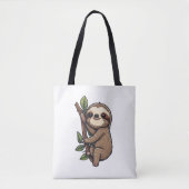 Tote Bag Illustration de Sloth (Devant)