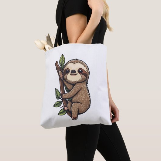 Tote Bag Illustration de Sloth (De près)