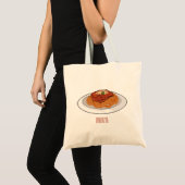 Tote Bag Illustration de Spaghetti (Devant (produit))