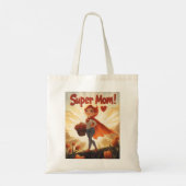 Tote Bag Illustration de Super Maman (Dos)