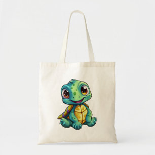 Tote Bag Illustration de tortue caricaturale