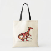 Tote Bag Illustration De Velociraptor. (Devant)