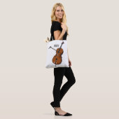 Tote Bag Illustration de violoncelle (Sur le modèle)
