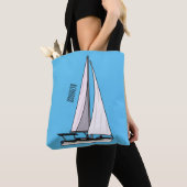 Tote Bag Illustration de voilier (De près)