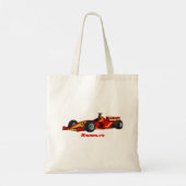 Tote Bag Illustration de voitures de course à grande vitess (Dos)