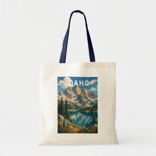 Tote Bag Illustration de voyage d'art vintage de l'Idaho