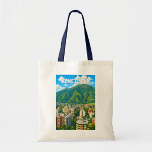 Tote Bag Illustration de voyage Vénézuela Art Vintage