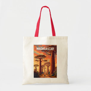 Tote Bag Illustration de voyage vintage à Madagascar
