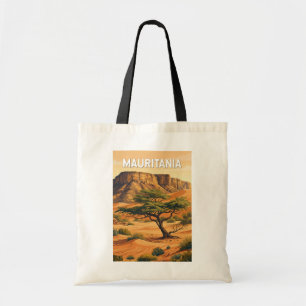 Tote Bag Illustration de voyage vintage sur la Mauritanie