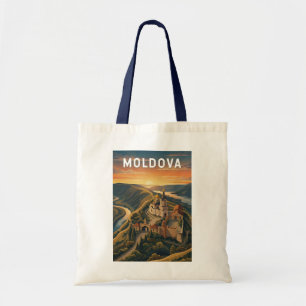 Tote Bag Illustration de voyage vintage sur la Moldavie