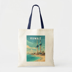 Tote Bag Illustration de voyage vintage sur le Koweït