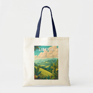 Tote Bag Illustration de voyage vintage sur le Liberia