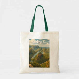 Tote Bag Illustration de voyage vintage sur le Sénégal