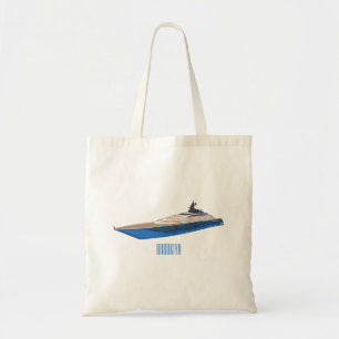 Tote Bag Illustration de yacht