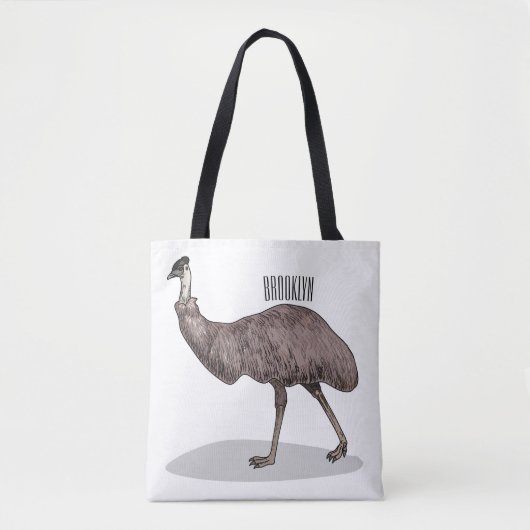 Tote Bag Illustration d'Emu bird (Devant)