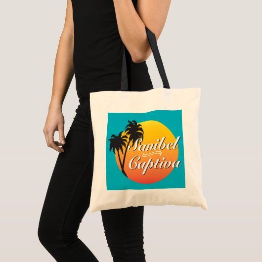 Tote Bag Illustration des îles Sanibel Captiva en Floride (Devant (produit))