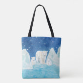 Tote Bag Illustration des ours polaires (Dos)