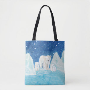 Tote Bag Illustration des ours polaires