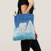 Tote Bag Illustration des ours polaires (De près)