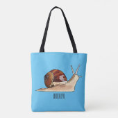 Tote Bag Illustration d'escargot (Dos)