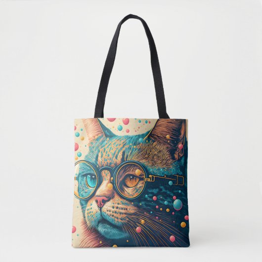 Tote Bag Illustration détaillée de Kitty Cat (Devant)
