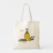 Tote Bag Illustration d'huile d'olive (Dos)