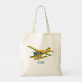 Tote Bag Illustration d'hydravion (Dos)